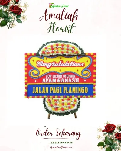 Bunga Papan Congratulation di Prangkokan